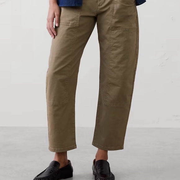 Banana Republic Wide Leg Black Cropped Pants - Picture 4 of 14